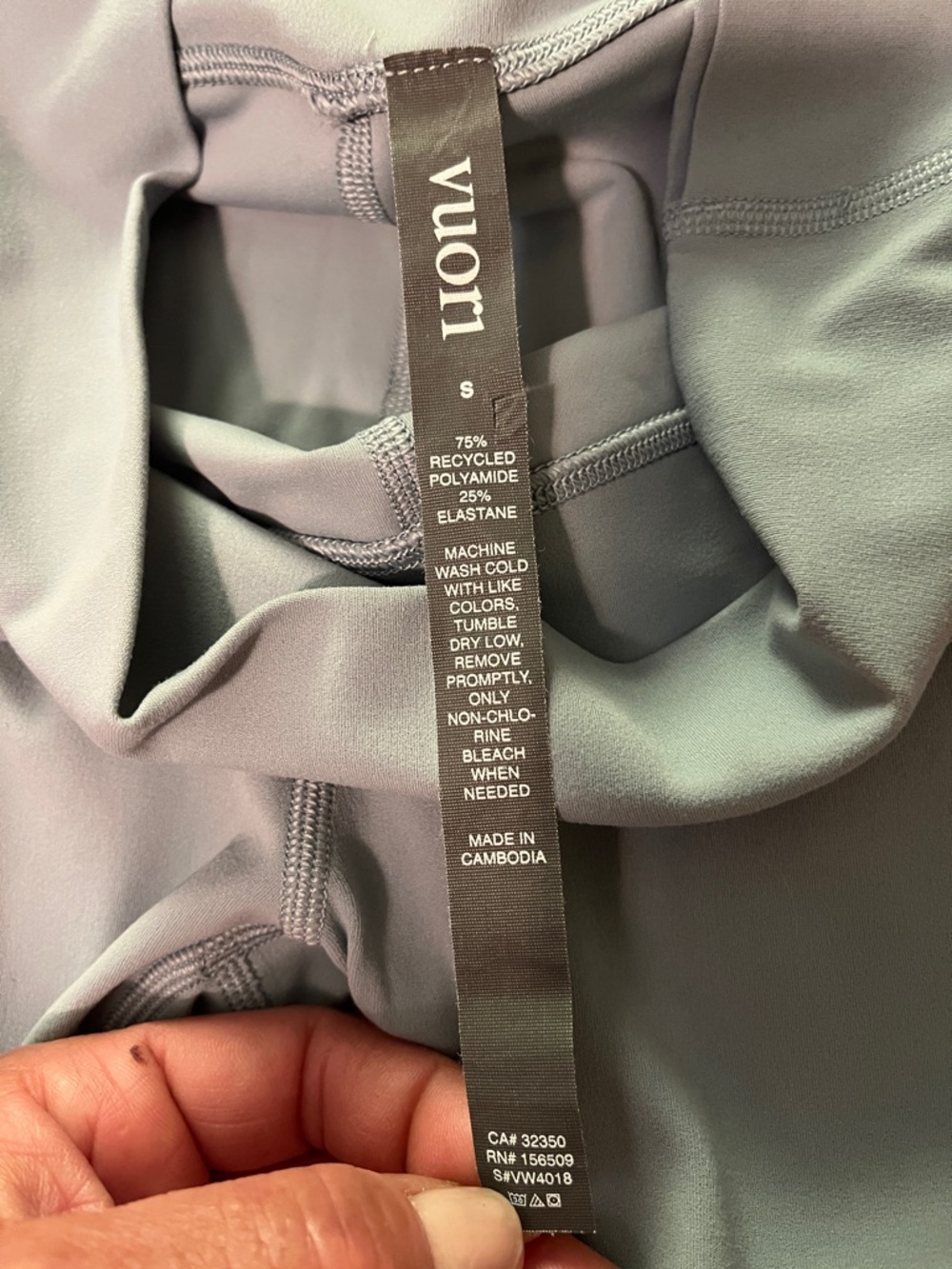 Vuori blue/Green Performance Leggings - Picture 3 of 3